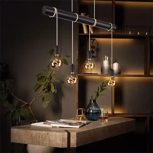 4 flammige Hängeleuchte