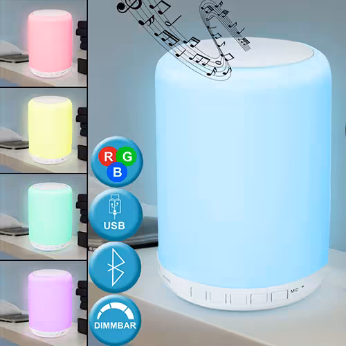 RGB LED Tischleuchte mit Bluetooth